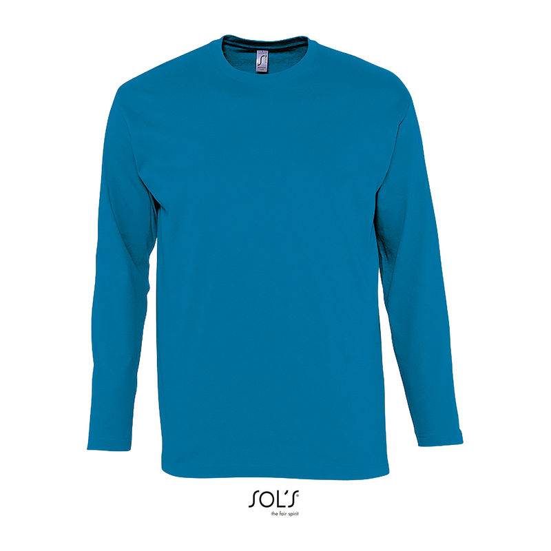 SOL'S MONARCH - MEN'S ROUND COLLAR LONG SLEEVE T-S